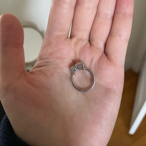 Moissanite Toi Et Moi Ring Size 5 - Picture 4 of 7